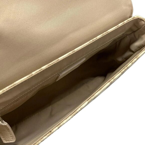 Auth DIOR/ChristianDior Flower Beige Cream Multi PVC Leather Shoulder Bag - Picture 10 of 16